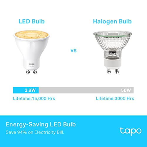 Dimmable GU10 Spotlight Bulbs, Tapo L610 4-Pack