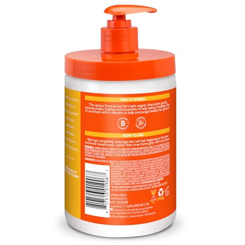 Cantu Sulfate-Free Cleansing Cream Shampoo with Shea Butter for Natural Hair, 25 fl oz