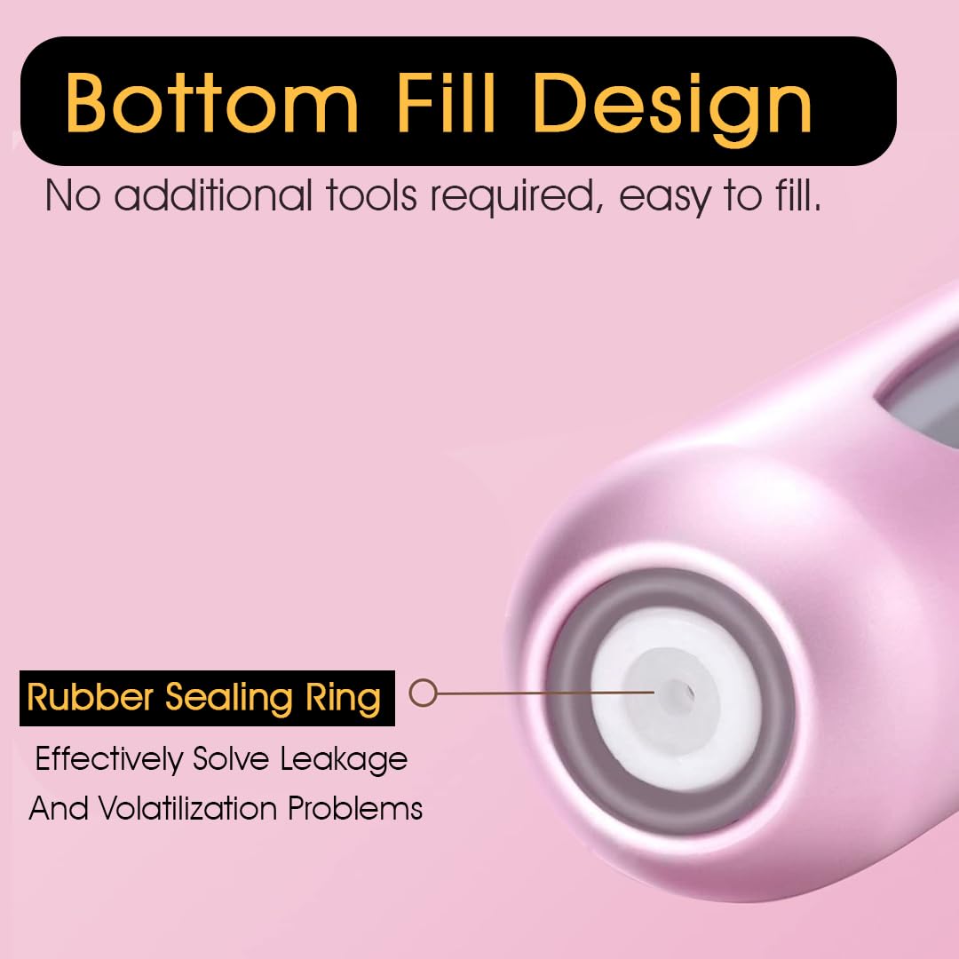 Liphontcta Rosiya Perfume Atomiser pack of 5pcs Perfume Travel Bottle, 5ML Refillable Perfume Spray Bottle Easy to Refill Empty Atomiser Bottle for Purse, Handbag, Pocket and Luggage (Glossy)