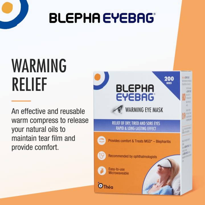 Blepha EyeBag® | Warming Eye Mask | Relief of Dry, Tired and Sore Eyes | Clinically Proven for Treatment of Eye Conditions | Made with Natural Materials | Previously The MGDRx® EyeBag