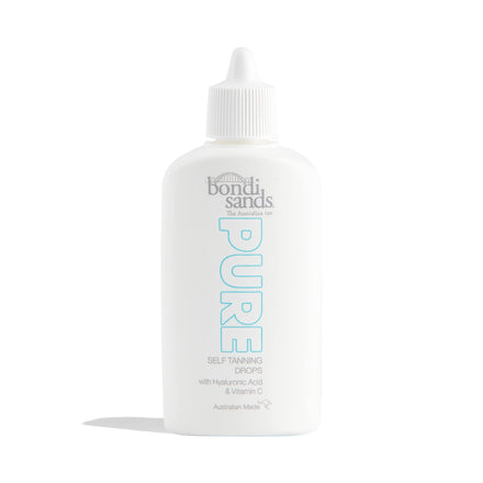 Bondi Sands PURE Self-Tanning Drops | Buildable + Customizable, Enriched with Hyaluronic Acid, Fragrance Free, Cruelty Free, Vegan | 1.35 Oz/40 mL