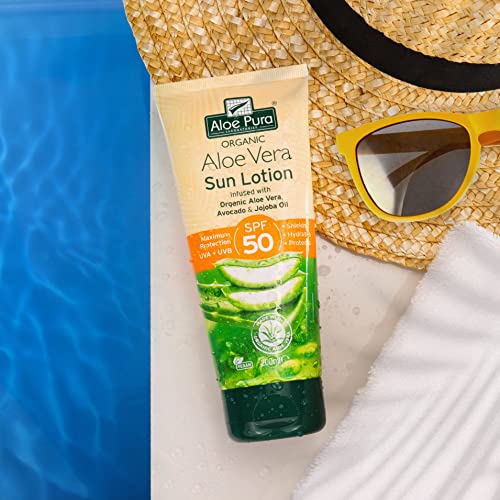 Aloe Pura Aloe Vera Sun Lotion SPF50, 200 ML