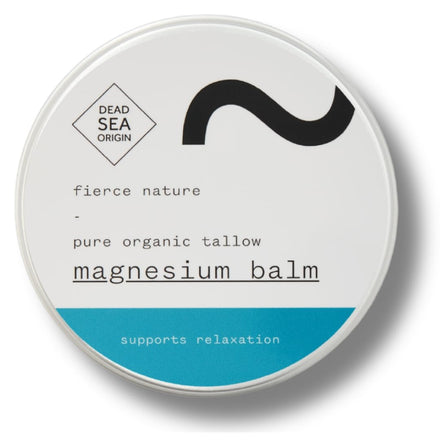 Fierce Nature Magnesium Tallow Balm โ Natural Body Balm for Muscle Aches, Strains, and Relaxation โ Organic Sleep Support Cream โ Unscented,100g