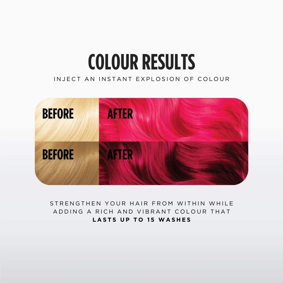 Jerome Russell Color Bomb Brights – Ruby Red Colour Depositing Conditioning Mask, 300ml