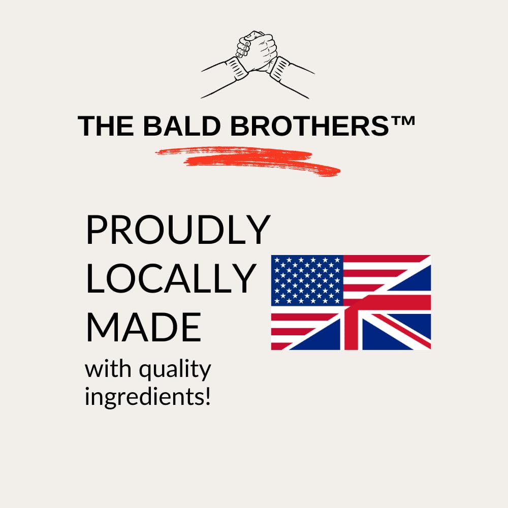 The Bald Brothers Bald Head Care (2 Pack) with Apricot Seed Oil | Post Shave Cream | Hydrates & Protects, Vegan, No Grease | Bald Boss Daily Scalp & Face Moisturiser for Men & Women