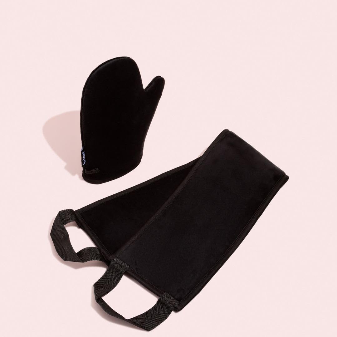 b.tan Self Tanning Mitt | I Don't Want Tan On My Hands - Sunless Tanner Applicator Glove w/Thumb, Streak-Free, Velvety Soft, Reusable, Face & Body, Great for Foam, Mousse, Gradual Lotion, & Drops