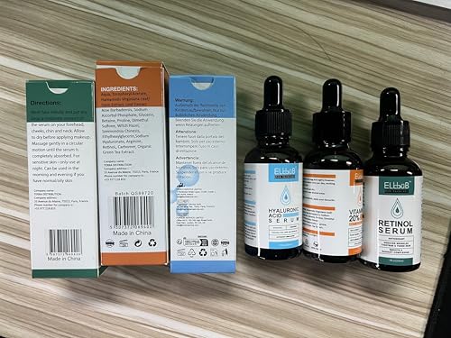 Age Defying Serum 3 Pack with Vitamin C, Retinol and Hyaluronic Acid - Boost Skin Collagen,Hydrate & Plump Skin, Anti Aging & Wrinkle Facial Serum