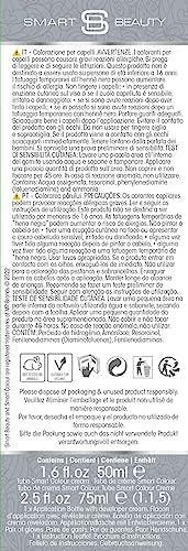 Metallic Silver Hair Dye Demi-Permanent, Grey Toner for Bleached Hair, Anti-Breakage Plex Hair Care, Vegan Hair Dye & Cruelty-Free, 100% Grey Coverage, Silver Grey Hair Colour by Smart Beauty