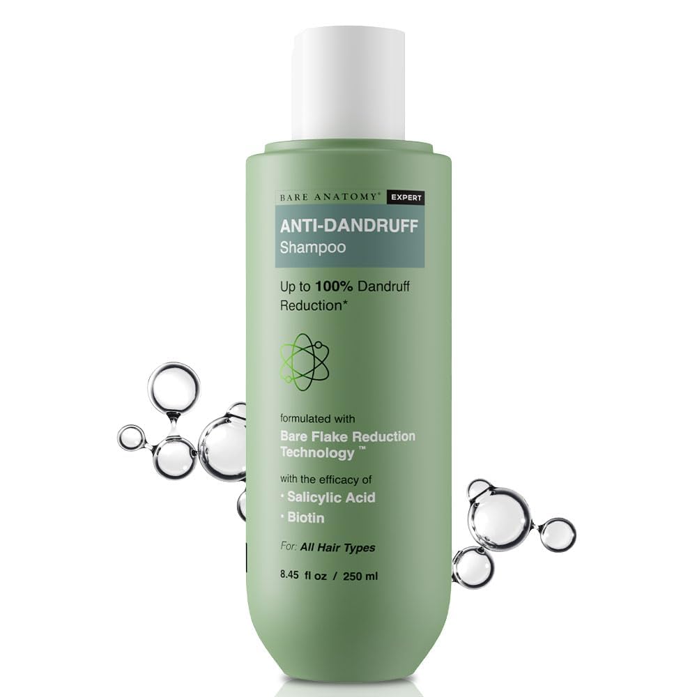Bare Anatomy Expert Anti-Dandruff Shampoo | Targets Oily Scalp and Sheds Dry Flakes Clears Away Dandruff Flakes Relieves from Excessive Oil | 250 ml