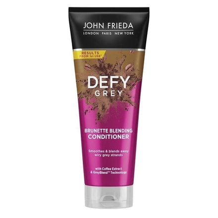John Frieda Defy Grey Brunette Blending Conditioner 250ml for First Signs of Grey Hair