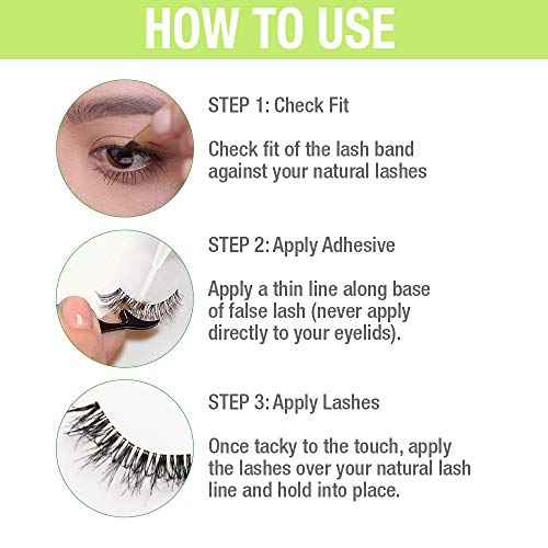 DUO Brush-On Lash Adhesive with Vitamins A, C & E, Clear, 0.18 oz, 1-Pack
