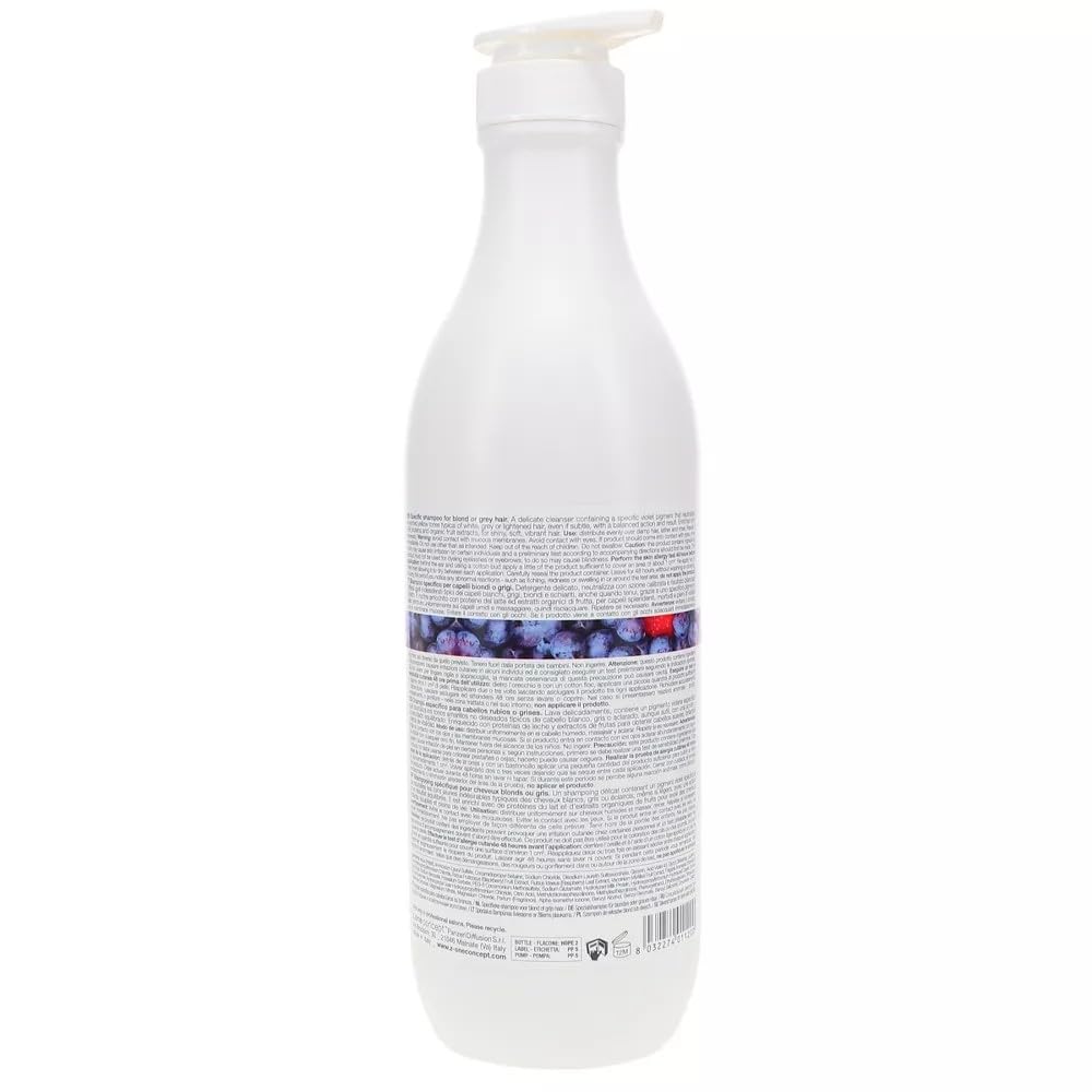 milk_shake Silver Shine Light Shampoo 1000 ml, grey, (Pack of 1)