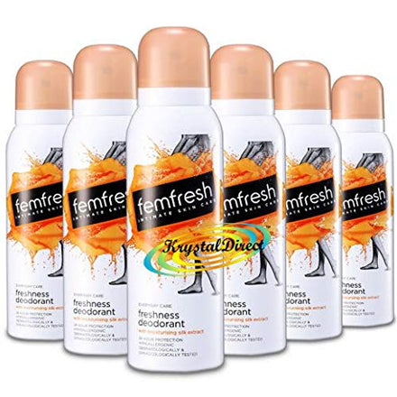 Femfresh Intimate Hygiene Deodorant Spray 125ml **6 PACK DEAL**
