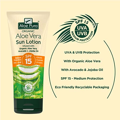 Aloe Pura Aloe Vera Sun Lotion SPF 15 200 ml