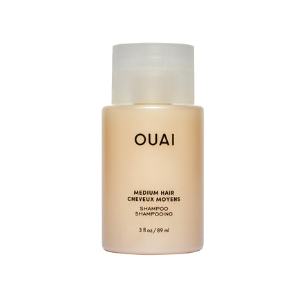 OUAI Medium Shampoo Travel Size - Hydrating Shampoo + Coconut Oil, Babassu, Kumquat Extract + Keratin - Strengthens, Nourishes, Adds Shine - Paraben, Phthalate, Sulfate Free Hair Care Products - 89ml