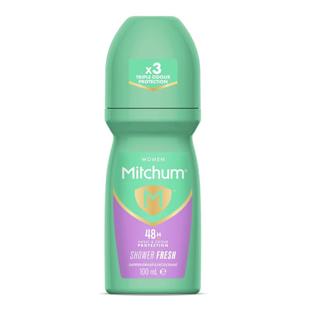 Mitchum Women 48HR Protection Roll-On Deodorant & Antiperspirant, 100ml, pack of 2