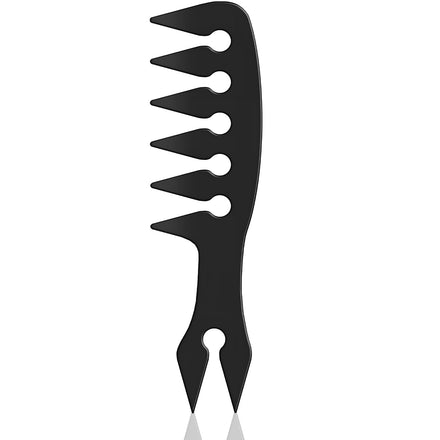 Wide Tooth Combs,Texture Comb for Hair Styling Men Women Barber Black