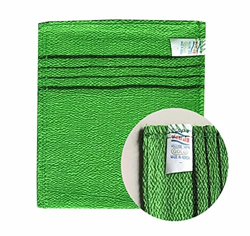 GOLDSANGSA Songwol Towel Exfoliating Towel Bath Washcloth 4 Pcs (Green) for Dead Skin