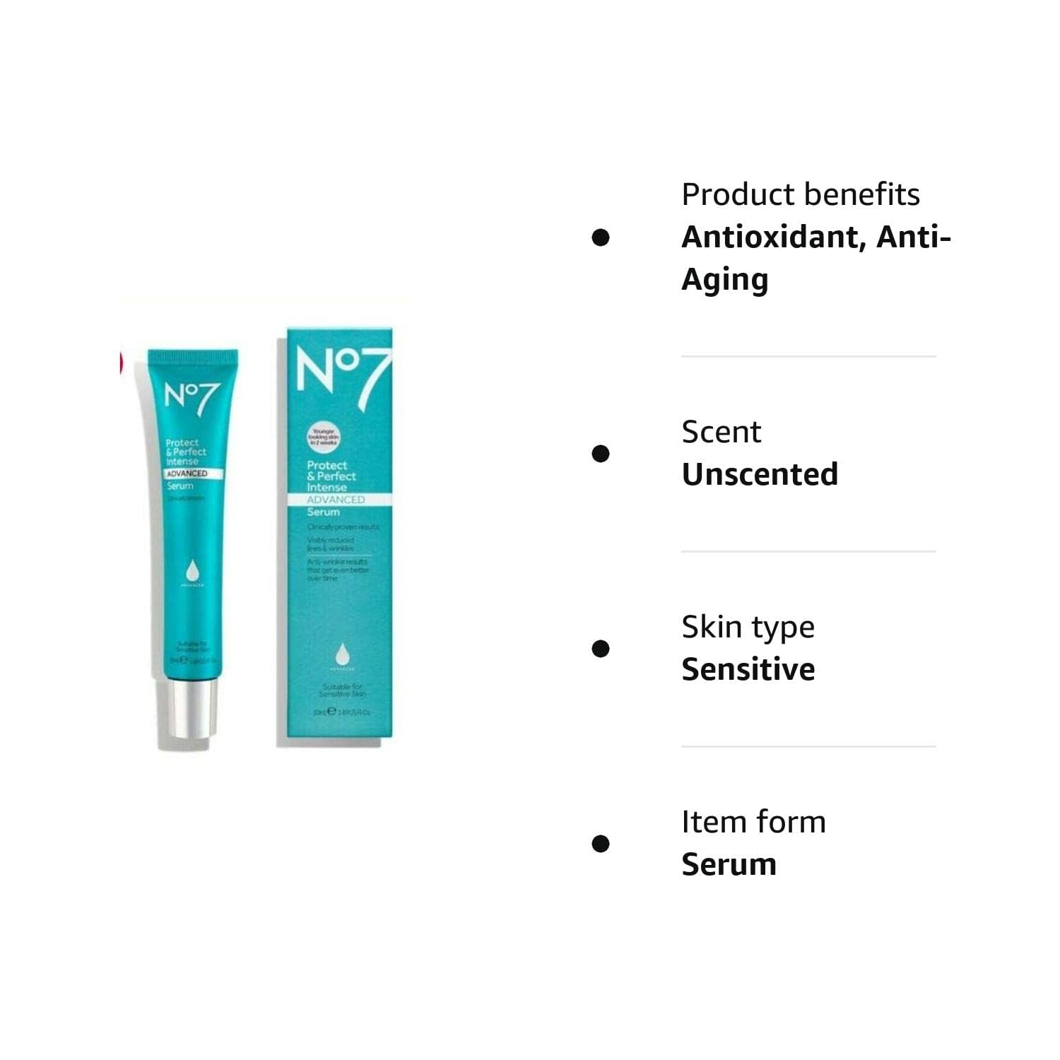 No7 Protect & Perfect Intense Advanced Serum Hypo-Allergenic - 50ml Bigger Size