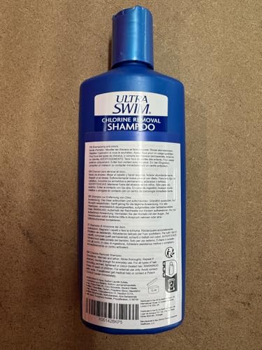 UltraSwim Chlorine Removal Shampoo. Moisturising Formula. Removes Chlorine and Chlorine Odour With Just One Use, Can Be Used After Every Swim. 207 Millilitres