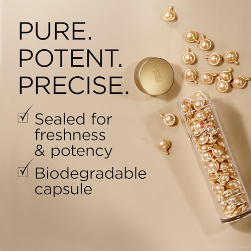 Elizabeth Arden Advanced Ceramide Face Serum Capsules, Anti-Aging Skincare, Fragrance-Free Hydrating Formula for Radiant, Firm Skin, Nourishing and Strengthening, 90 Count
