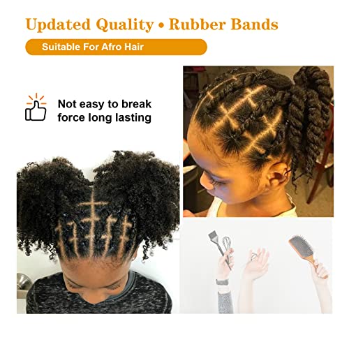 Black Elastic Hair Bands,500pcs Small Hair Rubber Bands with Box, Soft Mini Hair Elastics Ties Bands for Women Hair, Kids Hair, Braids Hair, Beard etc