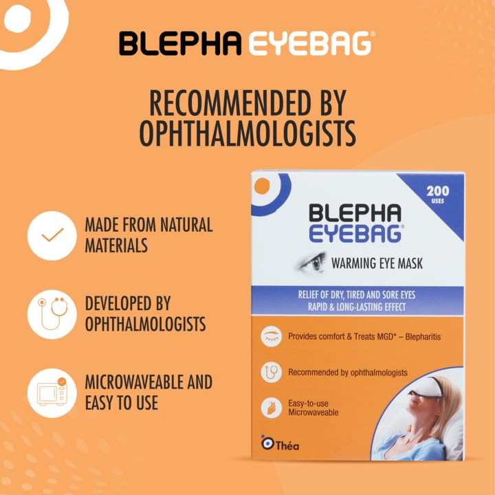 Blepha EyeBag® | Warming Eye Mask | Relief of Dry, Tired and Sore Eyes | Clinically Proven for Treatment of Eye Conditions | Made with Natural Materials | Previously The MGDRx® EyeBag