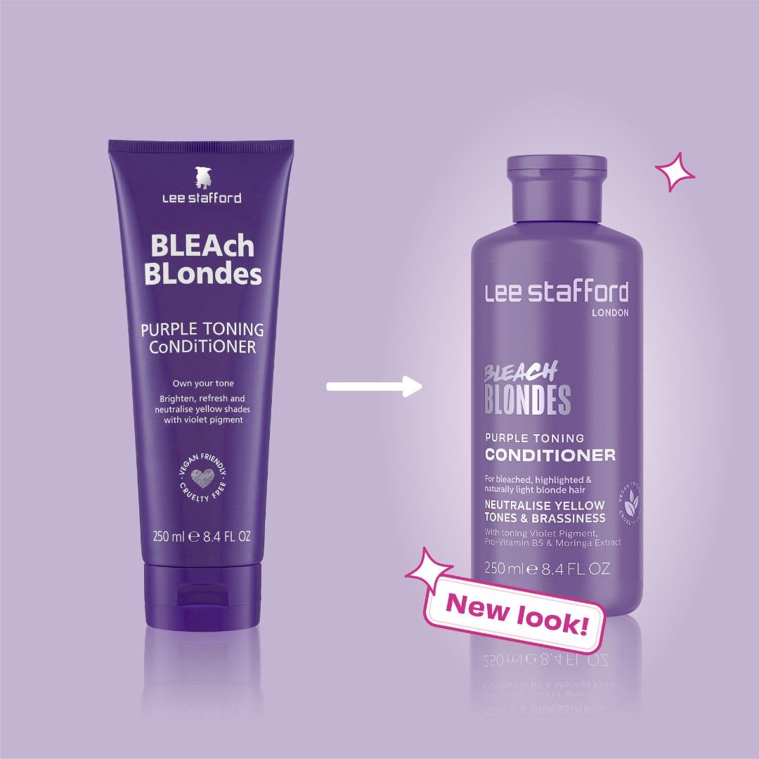 Lee Stafford Bleach Blondes Purple Toning Conditioner For Coloured Hairs | 250ml