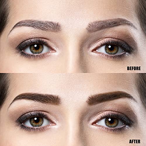 Eyebrow Pencil,Ultrafine Tip,Eyebrow Pencil Waterproof And Long-Lasting,Eyebrow Pen Dual-Sided,Shapes, Defines,With Eyebrow Brush(103#Dark Brown)