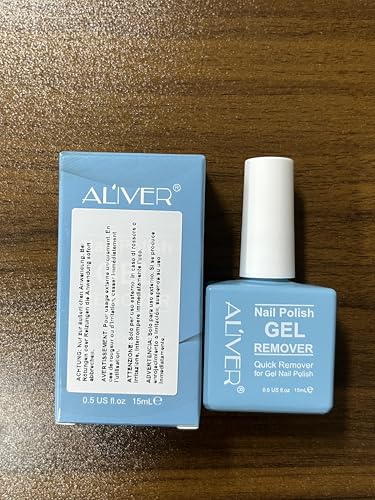 PLOBRT Gel Nail Polish Remover, Gel Polish Remover - Quick & Easy Remove in 3-5 mins, Gel Remover with Gel Polish Scraper and Nail File, No Damage To Nails (2 Pack), Blue