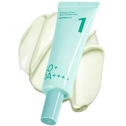 numbuzin No.1 Sunscreen | Clear Filter Sun Essence | No White Cast, Hydrating, Moisturizing, Cools Down, Light Finish | 50ml