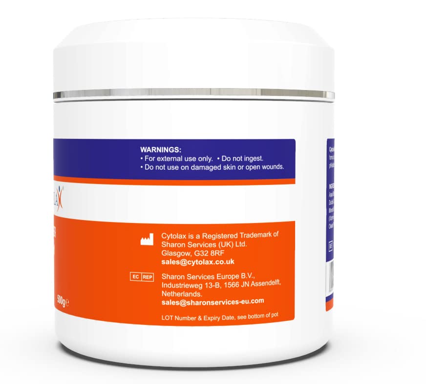 Cytolax Barrier Cream 500g | Durable 24hour Protection | Prevents Skin Irritation & Sores | Improves Elasticity & Repairs Damaged Skin | Incontinence Cream with Shea Butter & Aloe Vera extracts
