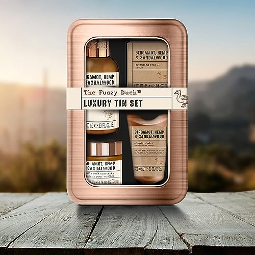Baylis & Harding Gift Set for Men - The Fuzzy Duck Bergamot, Mens Hemp & Sandalwood