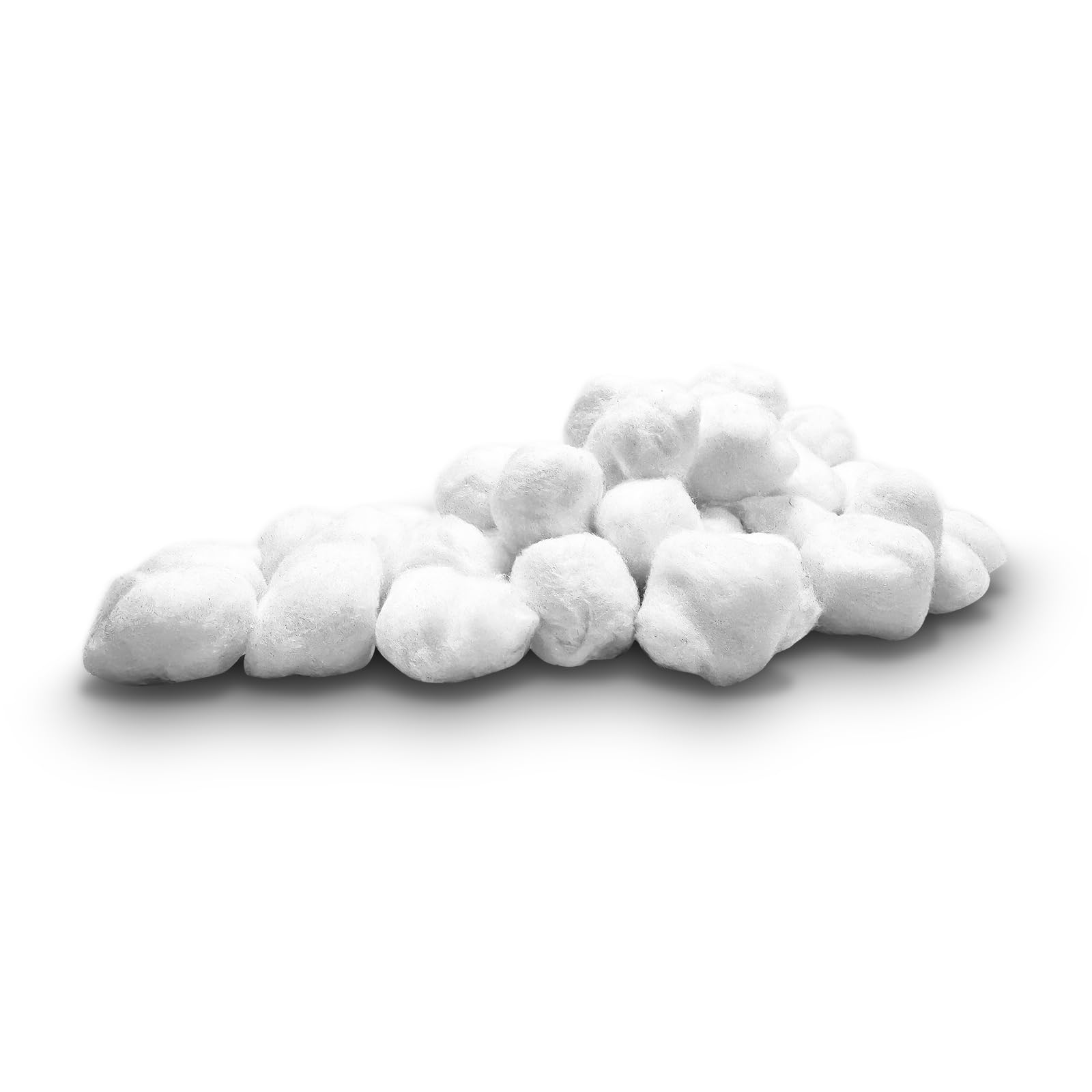 2500pc Full Box (5X 500pc Bags) | RE-GEN 100% Natural Cotton Wool Balls Healthcare Dressing Cleaning Cotton Wool Pads | Ideal for First Aid, Health & Beauty, Personal Care, Cosmetics