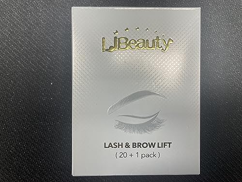 Libeauty Lash Lift and Brow Lamination, Lash Perm Kit, Eyebrow Lamination Kit, Lash Lift Kit, Long Lasting Salon Results, Lifting & Curling for Eyelashes(Just with Lotion)