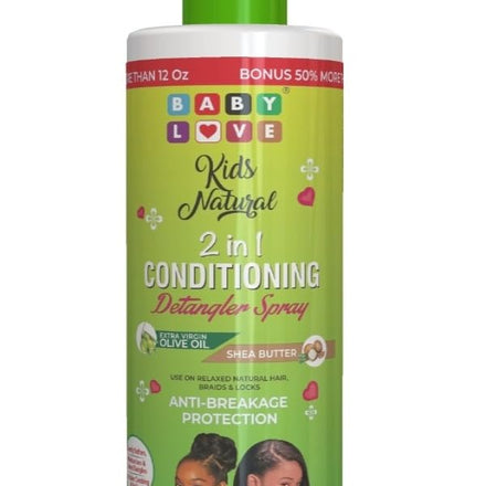 ICAN LONDON BABY LOVE KIDS NATURAL 2-IN-1 SHEA BUTTER CONDITIONING DETANGLING SPRAY 500ML