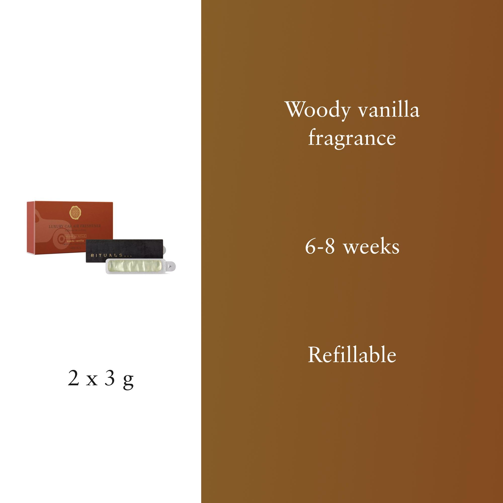 RITUALS Private Collection Suede Vanilla Car Air Freshener - 2 x 3g