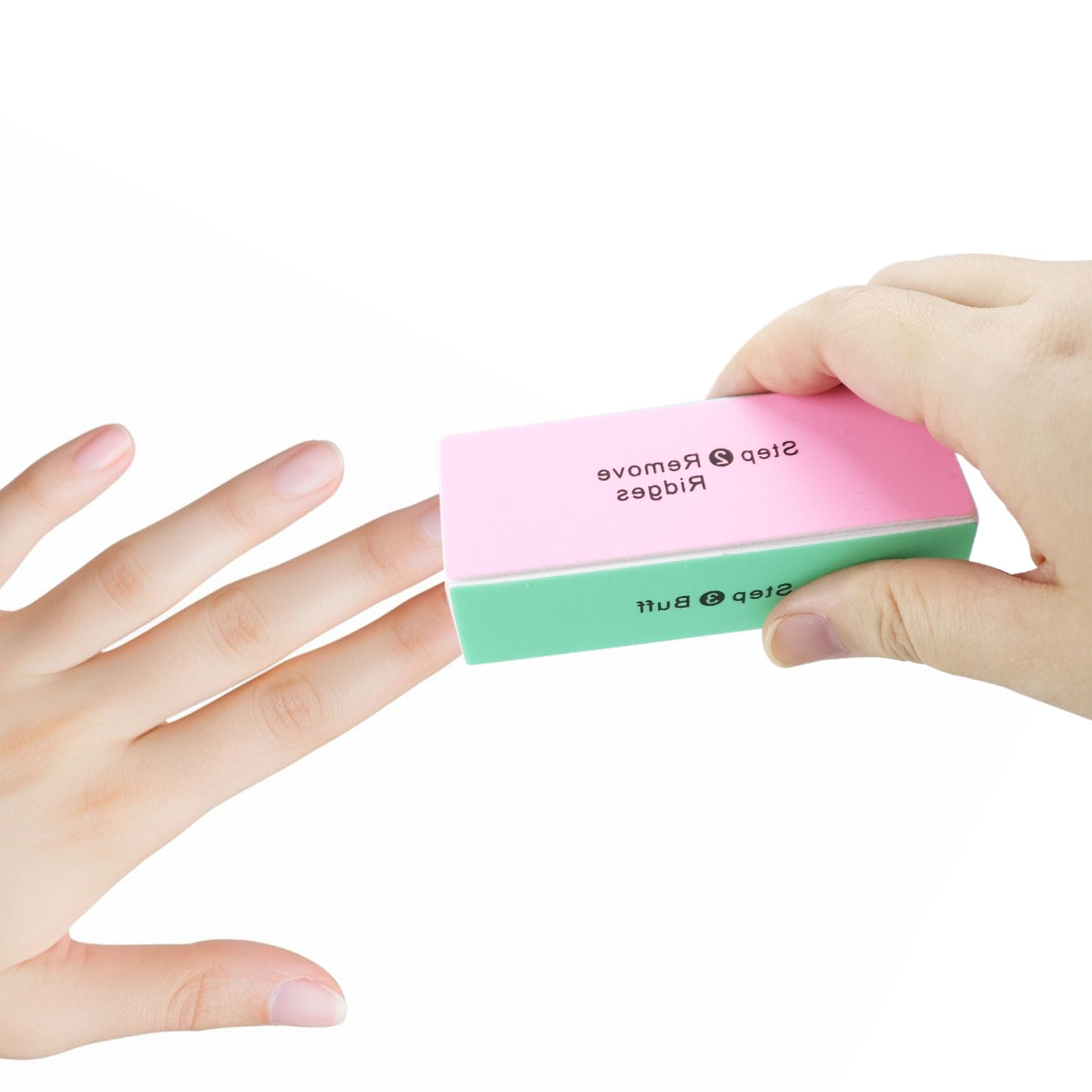 Fofuyim 2Pcs Nail Buffer, Professional 4-Sided Nail File Block for Natural Nails Acrylic Nail Polishing