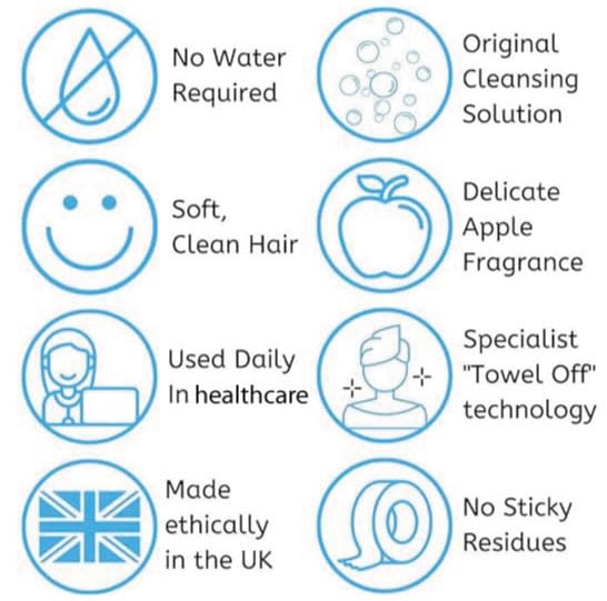 Nilaqua towel off shampoo, White, 16.91 Fl Ounce