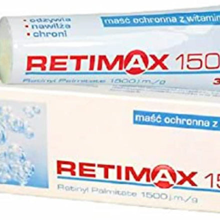 RETIMAX 1500 Vitamin A, Retinol, Protective Ointment, Anti-Ageing Anti-Wrinkles Cream For Sensitive & Dehydrated Skin - 30g