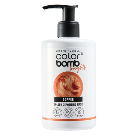 Jerome Russell Color Bomb Brights – Copper Colour Depositing Conditioning Mask, 300ml