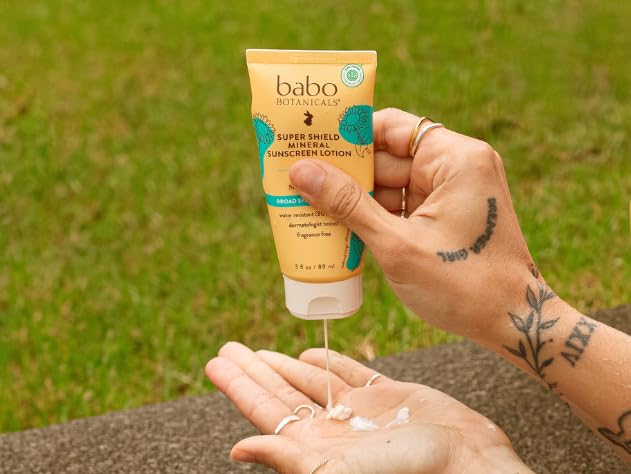 Babo Botanicals Sheer Mineral Sunscreen Lotion SPF 50 For Unisex 3 oz Sunscreen