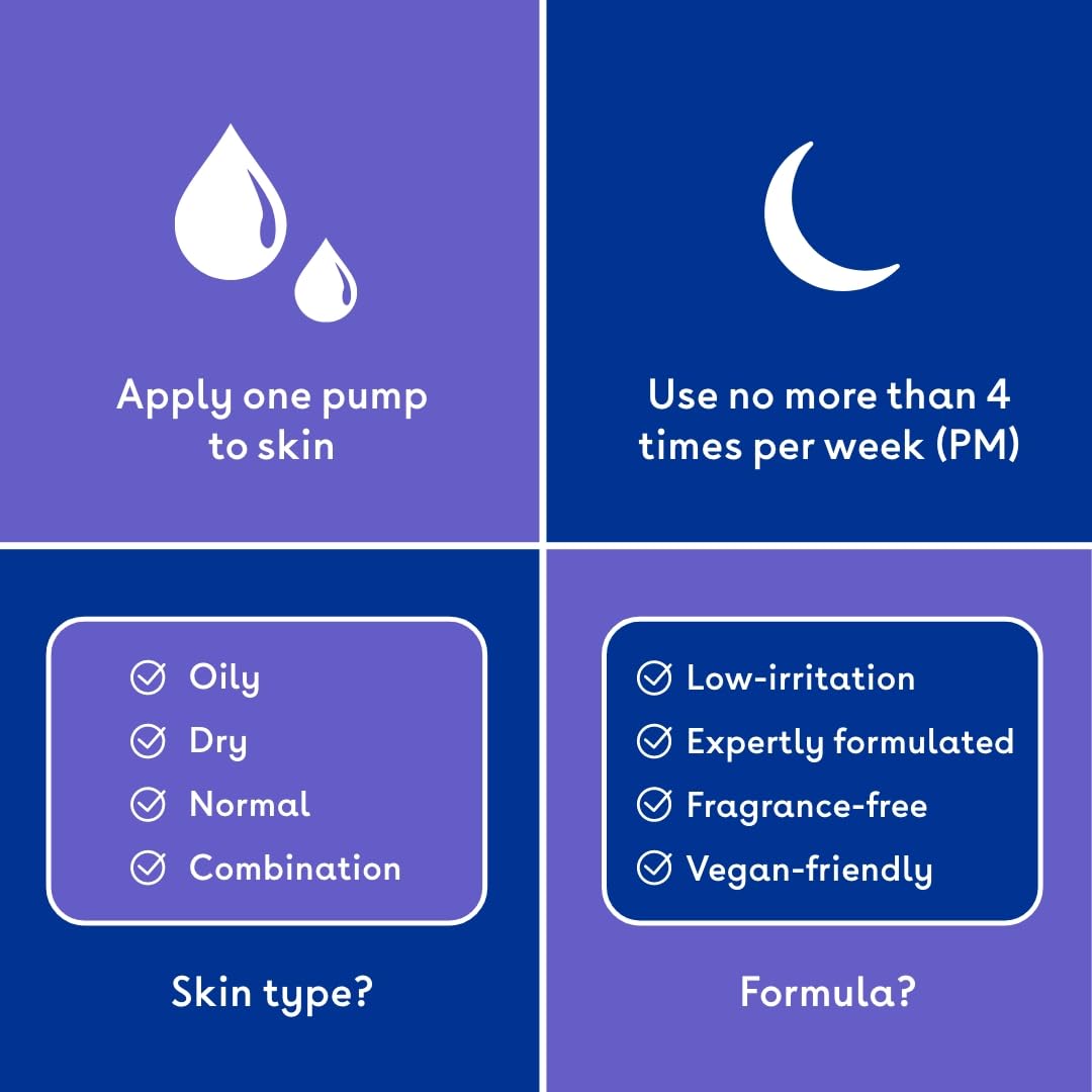 Q+A Retinol Facial Serum, with Bisabobol and Squalane to sooth the skin whilst delivering youth-boosting benefits, targets fine lines, renews uneven skin tone, and leaves skin feeling smooth, 30ml