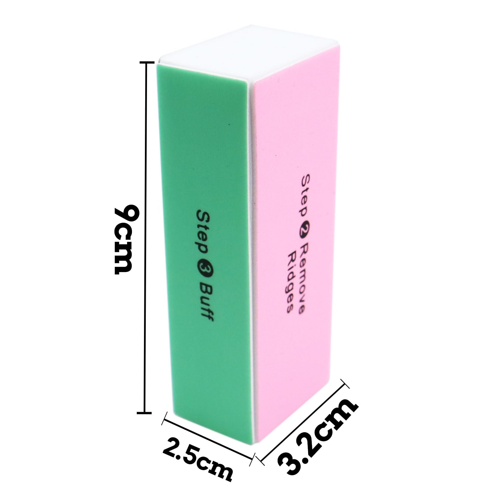 Fofuyim 2Pcs Nail Buffer, Professional 4-Sided Nail File Block for Natural Nails Acrylic Nail Polishing