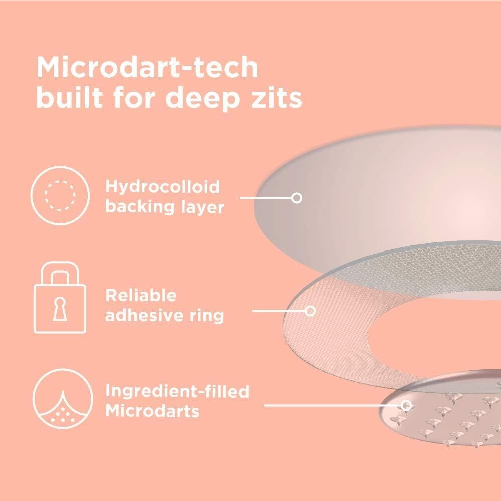 ZitSticka Killa Kit | Self-Dissolving Microdart Patch for Covering Zits and Spots, Stickers for Face and Skin, Vegan and Cruelty Free (8 Pack)
