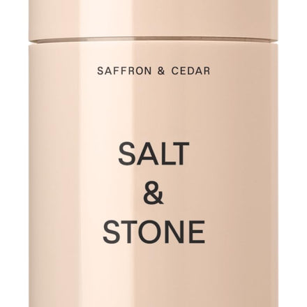 SALT & STONE Aluminum Free Deodorant | Extra Strength 48 Hour Protection for Women & Men | Made with Seaweed Extracts, Shea Butter & Prebiotics (Saffron & Cedar)
