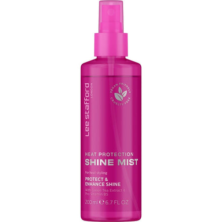 Lee Stafford Heat Protectant Hair Spray | Styling Collection - Best Thermal Defense Shine Mist for Daily Use, Frizz Control with Protection, Flat Iron & Blow Dry Safe, Hydrating, 6.7 Fl Oz