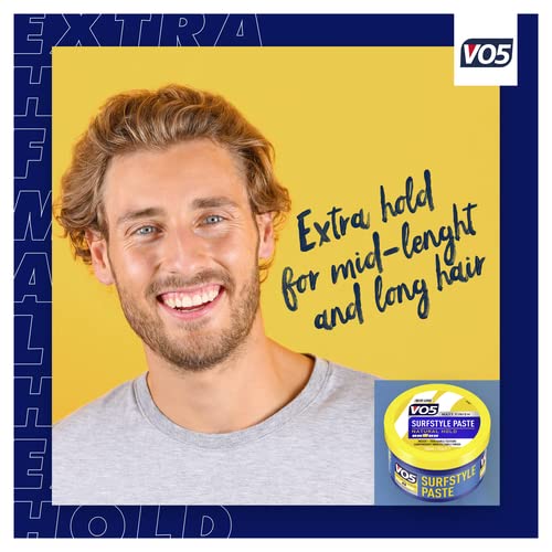 Alberto VO5 SurfStyle Natural Hold Hair Paste for a Natural and Messy Hairstyle 150 ml, (Pack of 6)
