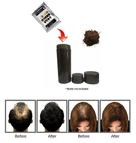 100% Natural Keratin Hair Fibre Refill For Hair Loss - Alopecia & Chemotherapy (100g, Medium Brown)
