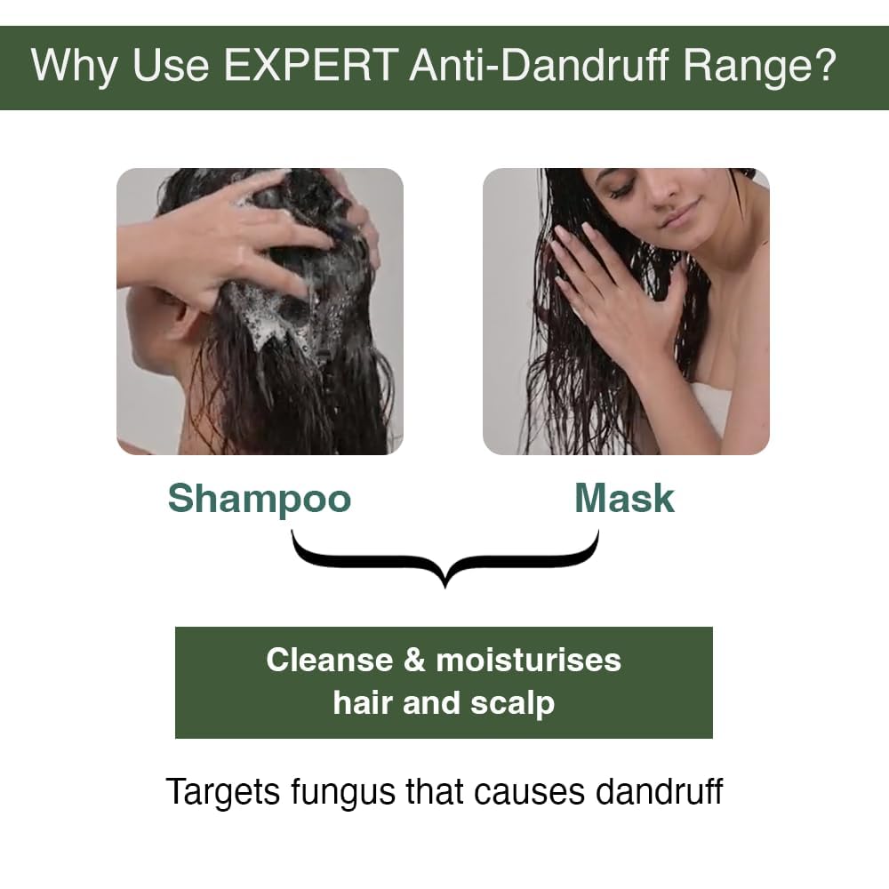 Bare Anatomy Expert Anti-Dandruff Shampoo | Targets Oily Scalp and Sheds Dry Flakes Clears Away Dandruff Flakes Relieves from Excessive Oil | 250 ml